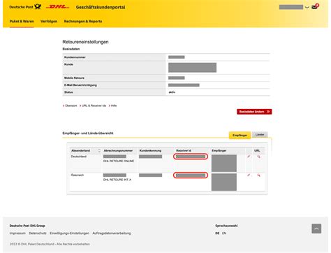 hermes geschäftskundenportal